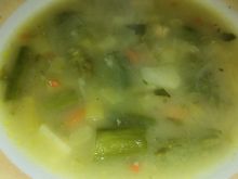 Zupa szparagowo - fasolowa