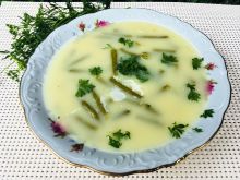 Zupa z fasolą szparagową i amarantusem  