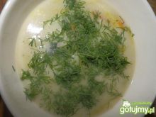 Zupa z młodej kapusty i warzyw z koprem