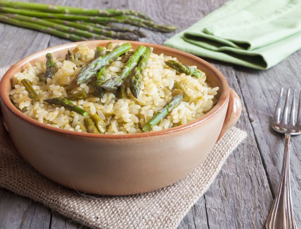 risotto ze szparagami