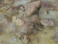 Gulasz wieprzowy w sosie koperkowo-śmietanowym