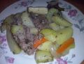 Karkówka pieczona z warzywami 