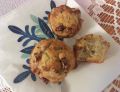 Mini muffinki z niebieskim serem i gruszką 