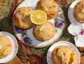 Muffinki kukurydziano-sojowe z lukrem cytrynowym