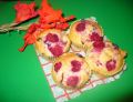 Muffinki z maliną i porzeczką czerwoną 