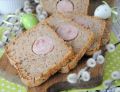 Pszenno- żytni chleb na zakwasie z białą kiełbasą