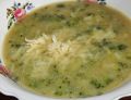 Zupa brokułowo-selerowa z serem cheddar