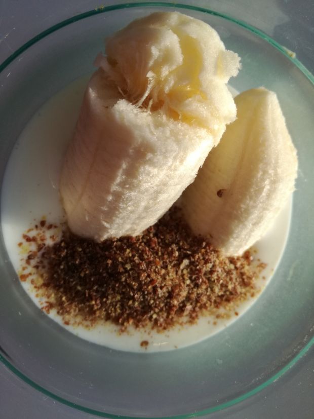 Bananowy koktajl z otrębami pszennymi