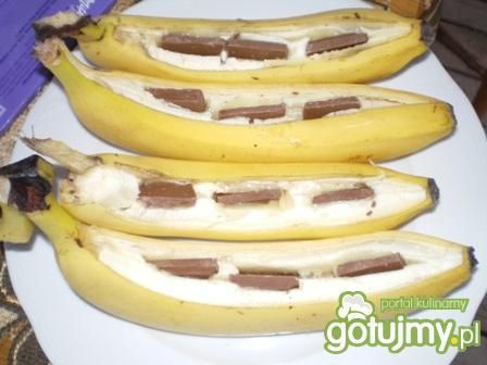 Banany grillowane z czekoladą 