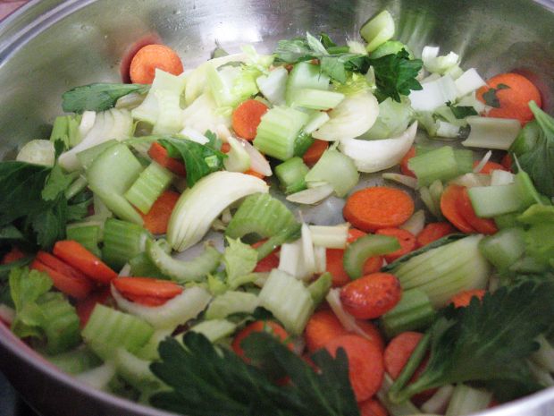 Biała kasza gryczana z warzywami