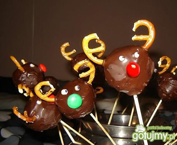 Cake Pops-Renifery- ciasteczkowe lizaki