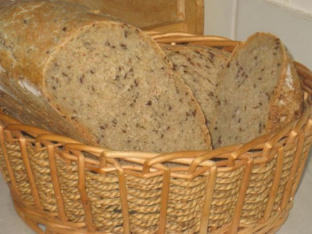 Chleb pszenno-zytni z siemieniem lnianym
