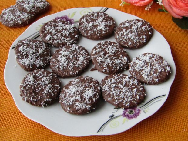 Ciasteczka kakaowe w polewie czekoladowej