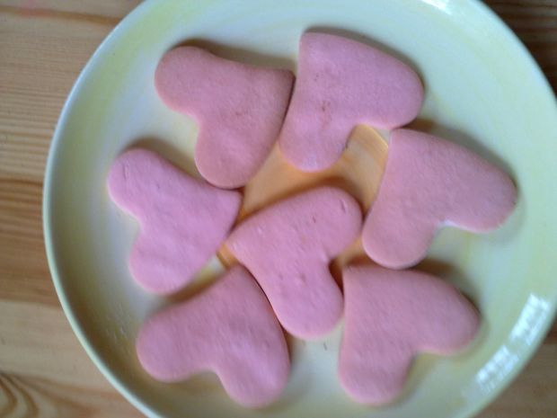 Ciasteczka- różowe serduszka