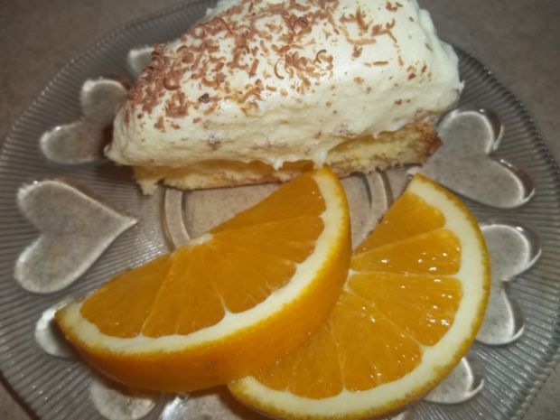 Ciasto budyniowe z pomarańczą