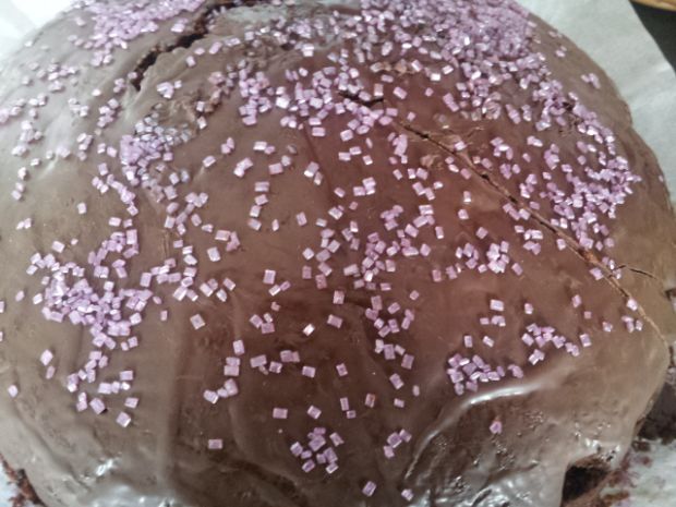 Ciasto czekoladowe przekładane bitą śmietaną
