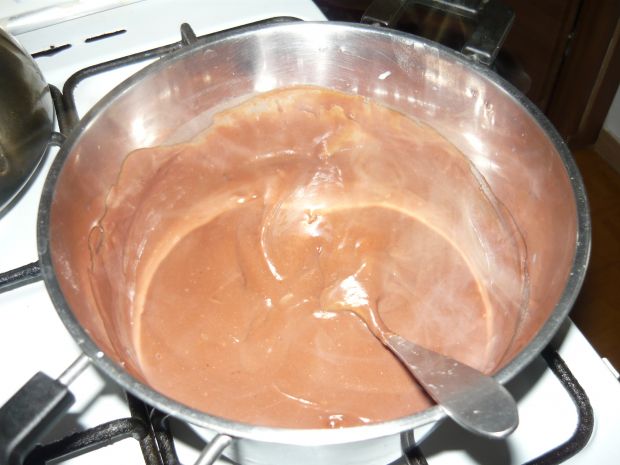 Ciasto czekoladowo- truskawkowe