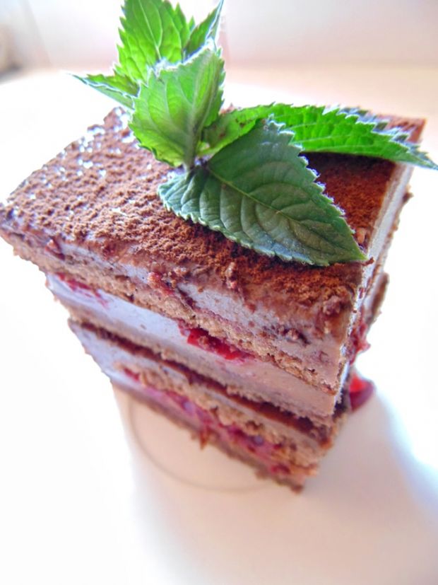 Ciasto czekoladowo- wiśniowe
