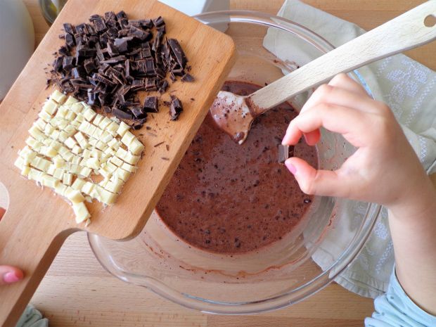 Ciasto muffin mocno czekoladowe