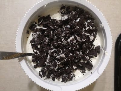 Ciasto Oreo Smerfetki