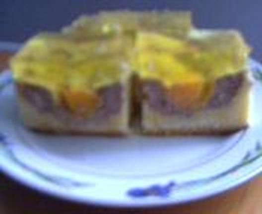 Ciasto serowo-brzoskwiniowe z galaretką