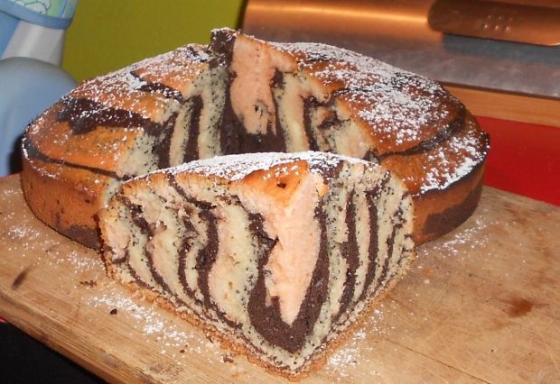 Ciasto tradycyjna zebra