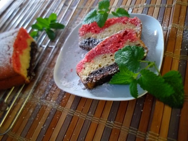Ciasto trójkolorowe w trzech smakach