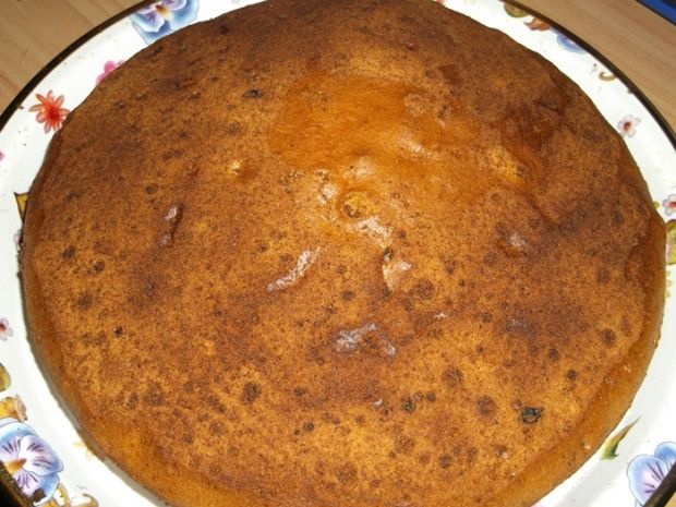 Ciasto z rodzynkami w polewie czekoladowej