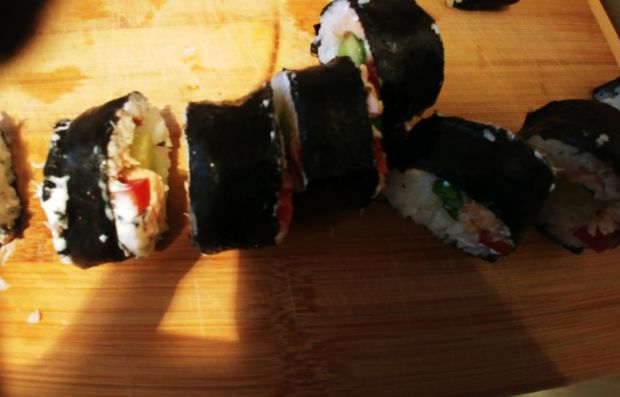 Dania z ryżem - domowe sushi