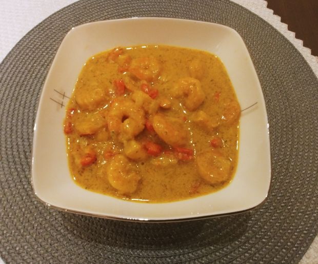 Danie jednogarnkowe - curry z krewetkami