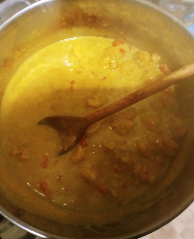 Danie jednogarnkowe - curry z krewetkami