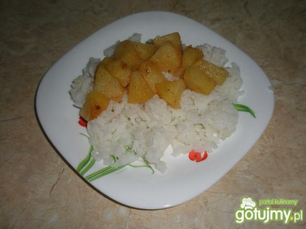 Dietetyczny ryż z jabłkiem