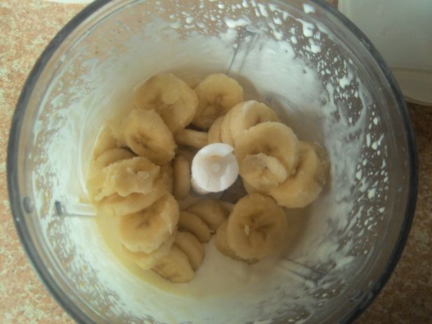 Domowe lody śmietankowo -  bananowe 