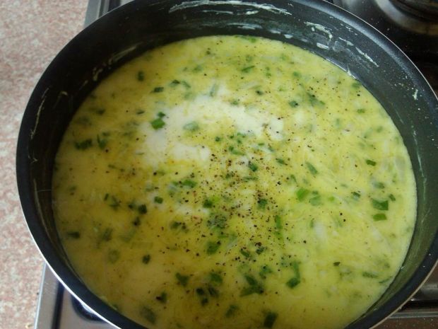 Duńska zupa porowa z zieloną cebulką