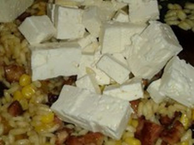 Dyniowe risotto z boczkiem i fetą