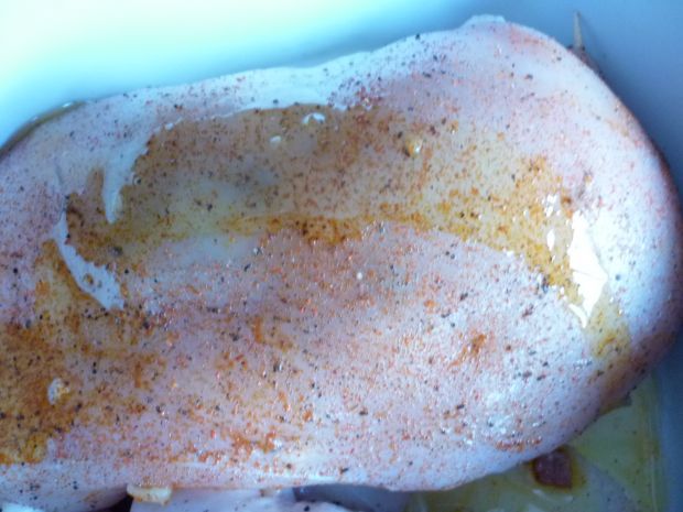 Filet z kurczaka kaszą i grzybami nadziany