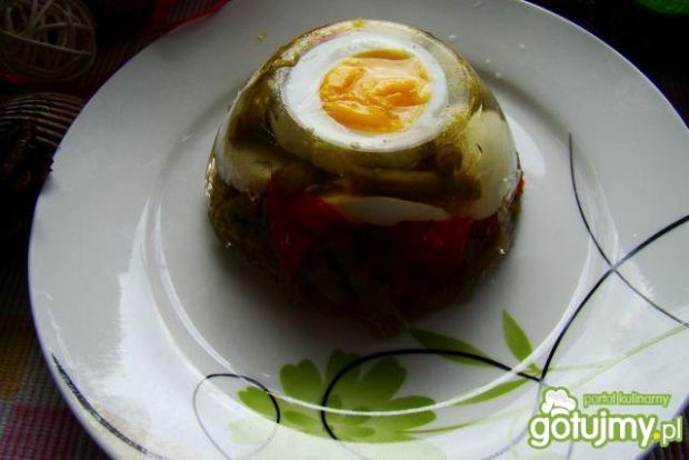 Galaretka warzywna z jajkiem 