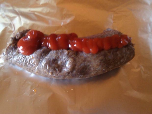 Grillowana kaszanka z ketchupem 