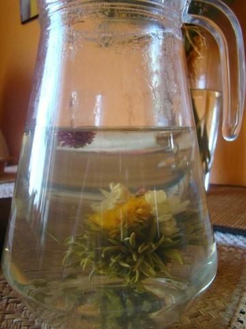 Herbata z kwiatem