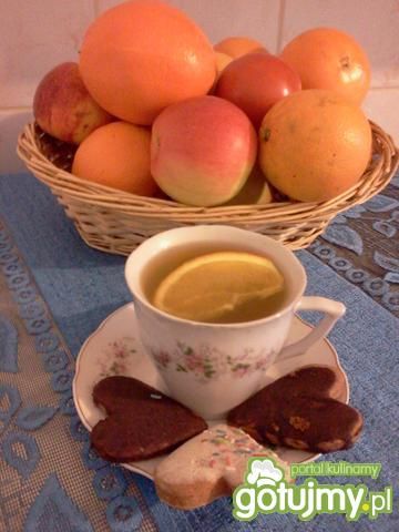 Herbata zielona z nutą pomarańczy i miód