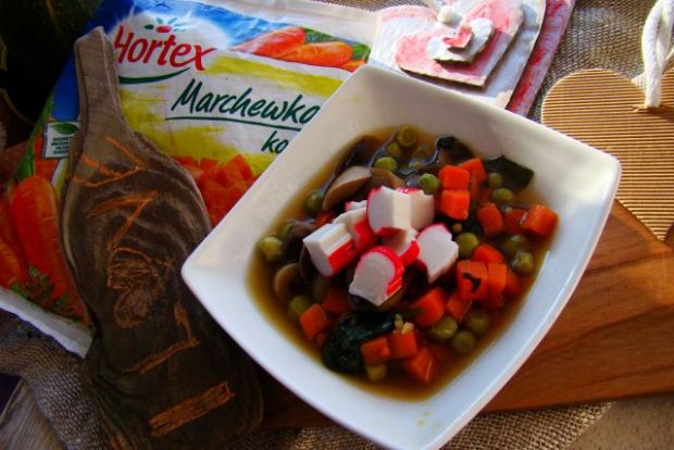 Hortex Dietetyczna zupa z paluszkami krabowymi 