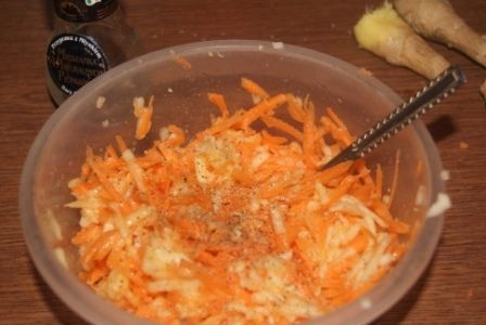 Imbirowe smaczki surówki z marchewki