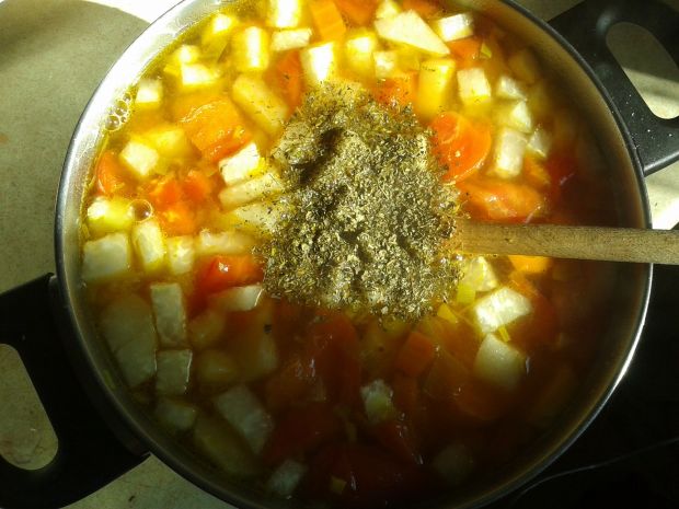 Jesienna zupa z ciecierzycą