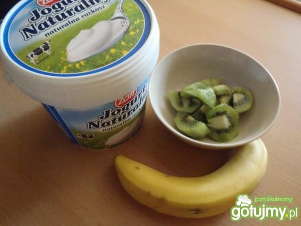 Jogurtowe lody z bananem i kiwi