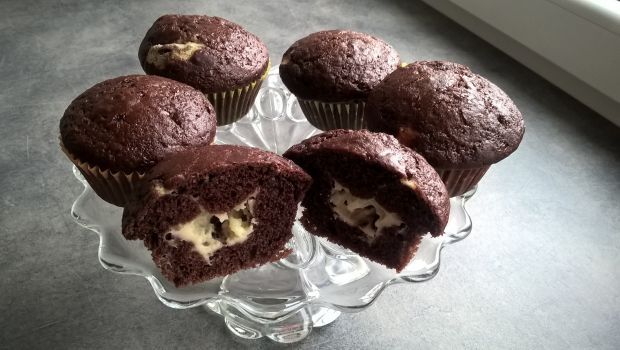 Kakaowe muffinki z kremem mascarpone
