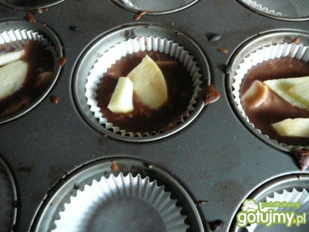 Kakaowe Muffiny z cukinią i jabluszkiem