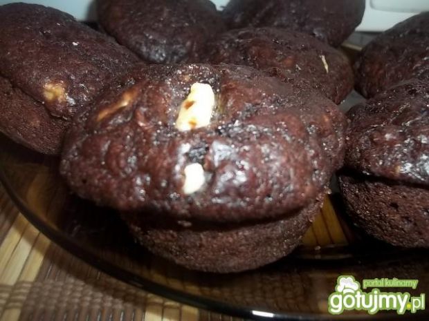 Kakaowo-bananowe muffinki