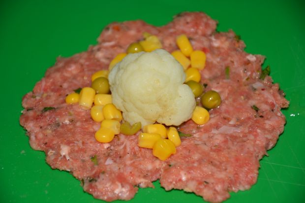 Karafior smażony w mięsnej skorupce Karafior smażony w mięsnej skorupce