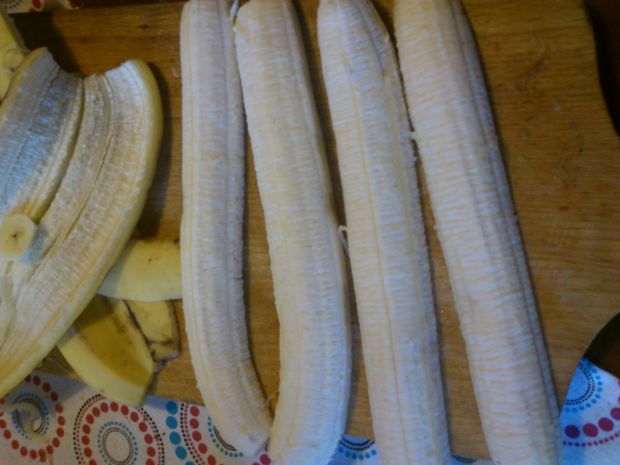 Karmelizowane smażone banany