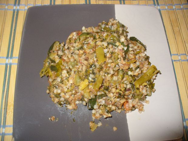 Kaszotto z warzywami i jarmużem